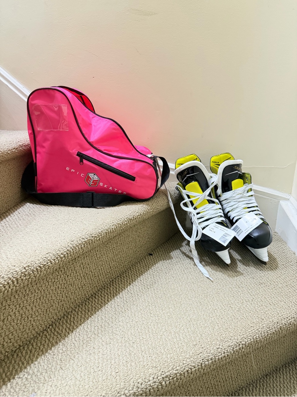 Epic Skates Hot Pink Skate Boot Bag Size 7R NEVER USED